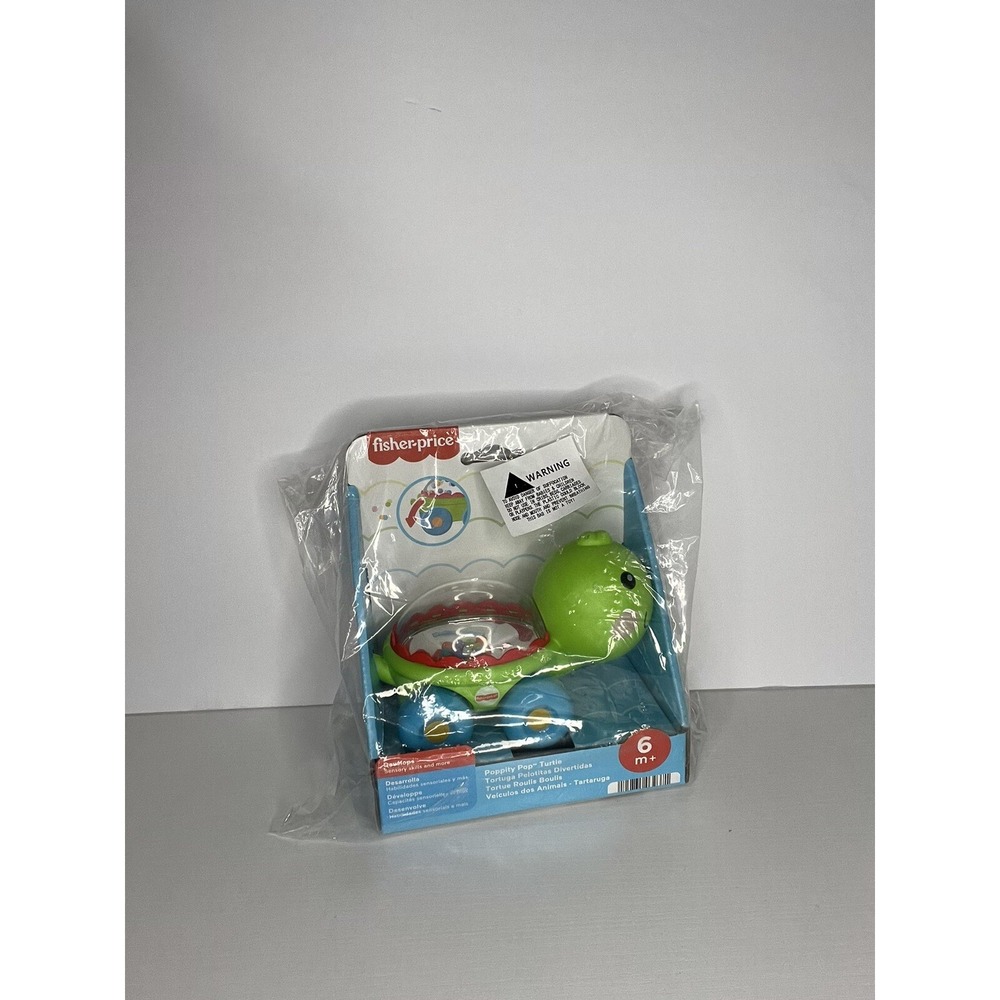 Fisher-Price Colorful Poppity Pop Turtle – Infant & Toddler Toy (6+ Months)  NEW